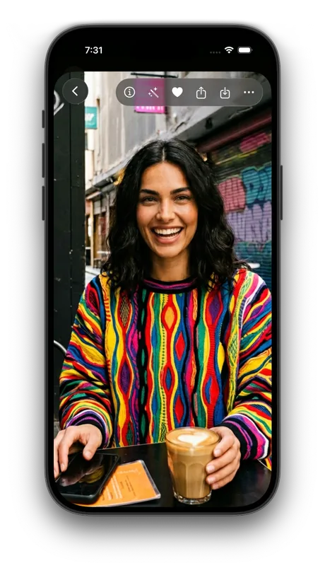 SnapLift refined result from an example shoot